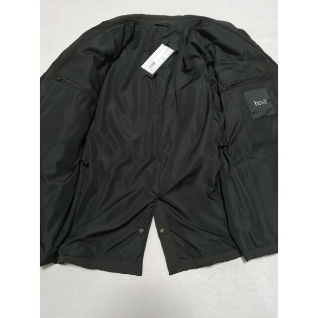 ☆新品・メンズ☆【HEVO イーヴォ】ナイロン中綿ジャケット 黒