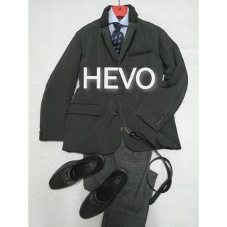 ☆新品・メンズ☆【HEVO イーヴォ】ナイロン中綿ジャケット 黒 イタリア製-