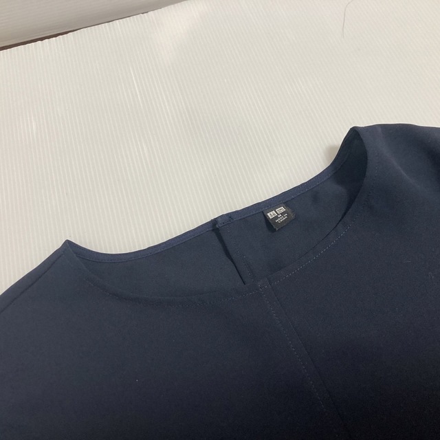 UNIQLO(ユニクロ)の【美品・UNIQLO】7分丈トップス　Mサイズ レディースのトップス(カットソー(長袖/七分))の商品写真