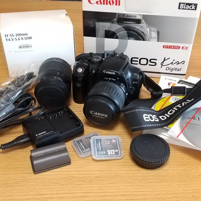 Canon EOS KISS DIGITAL レンズKIT Bブラック - コンパクトデジタルカメラ