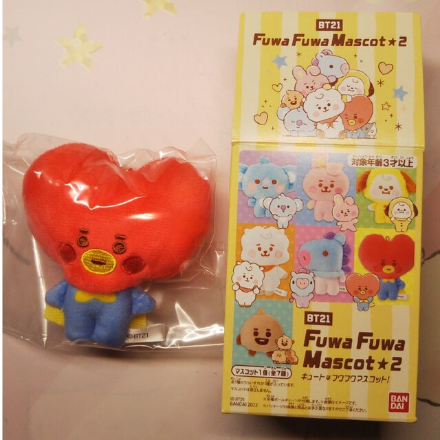 BT21 フワフワマスコット2☆TATA エンタメ/ホビーのおもちゃ/ぬいぐるみ(キャラクターグッズ)の商品写真