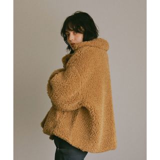 ETRE TOKYO - ETRE フェイクシープファージャケット ブラウン AMERI ...