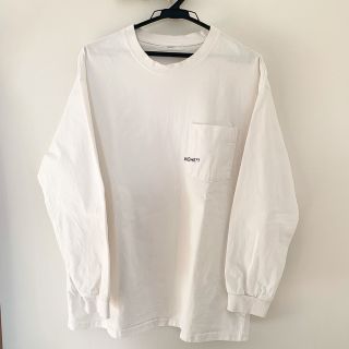 アーバンリサーチ(URBAN RESEARCH)のMUHET 白 ロンT 長袖(Tシャツ/カットソー(七分/長袖))