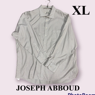 ジョゼフ(JOSEPH)のJOSEPH ABBOUD ストライプシャツ　XL  ワイシャツ　ノンアイロン(シャツ)