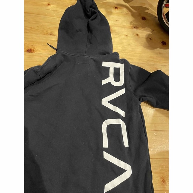 RVCA ルーカ ビックロゴ パーカー　人気　ブラック メンズ　黒 S