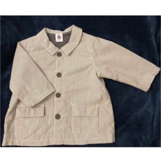 プチバトー(PETIT BATEAU)のプチバトー ストライプジャケット 12m/74cm(カーディガン/ボレロ)