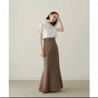 エディットフォールル(EDIT.FOR LULU)のlouren mermaid pleats skirt(brown)(ロングスカート)