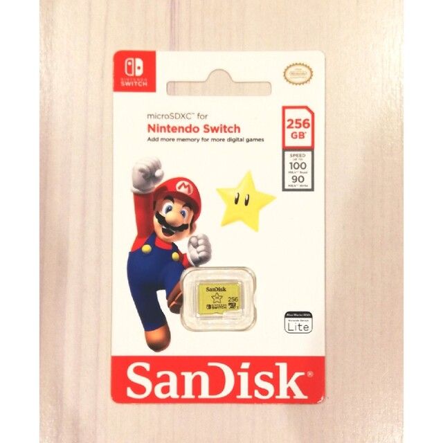 任天堂 スイッチ 推奨  マイクロsdカード 256GB サンディスク