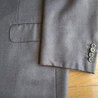 LANVIN - ランバン生地フルオーダースーツ*背抜き ツータック
