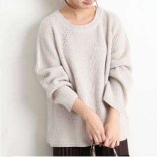 スローブイエナ(SLOBE IENA)の美品♡SLOBE IENA ウールカシミヤアゼリブニットプルオーバー(ニット/セーター)