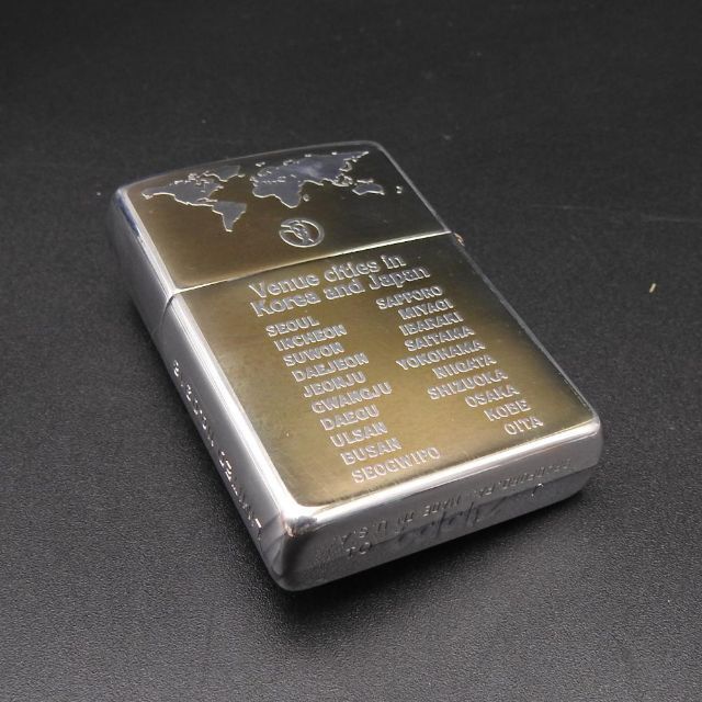 ZIPPO(ジッポー)の希少ジッポーライターZIPPO 2002年日韓ワールドカップ記念 金＆銀メッキ メンズのファッション小物(タバコグッズ)の商品写真