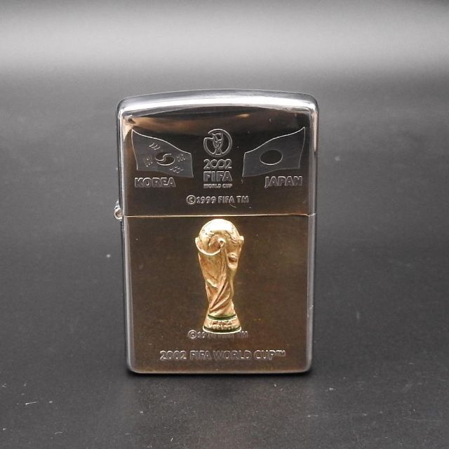 希少ジッポーライターZIPPO 2002年日韓ワールドカップ記念 金&銀