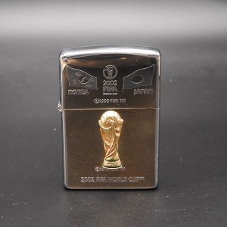 ZIPPO - 希少ジッポーライターZIPPO 2002年日韓ワールドカップ記念 金