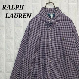 ラルフローレン(Ralph Lauren)のポロラルフローレン BDシャツ クリーニング済 チェック柄 薄手 ワンポイント(シャツ)