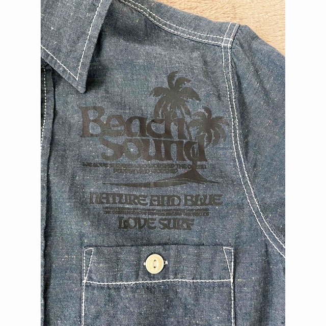 BEACH SOUND(ビーチサウンド)のキッズ　カジュアルシャツ　XS キッズ/ベビー/マタニティのキッズ服男の子用(90cm~)(Tシャツ/カットソー)の商品写真