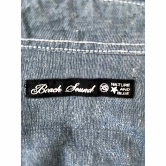 BEACH SOUND(ビーチサウンド)のキッズ　カジュアルシャツ　XS キッズ/ベビー/マタニティのキッズ服男の子用(90cm~)(Tシャツ/カットソー)の商品写真