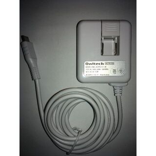 オウルテック　USB Type-C 充電器 ACアダプタ　ケーブル付き　未使用品(バッテリー/充電器)
