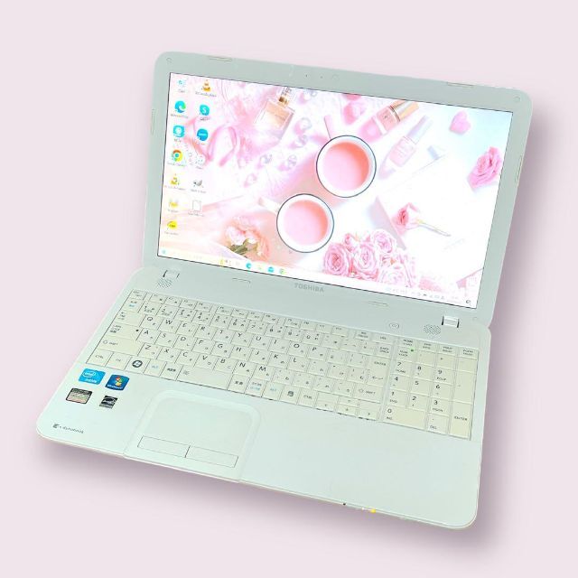 人気の東芝❣️快適SSD✨設定済❤️白ノートパソコン✨初心者向け