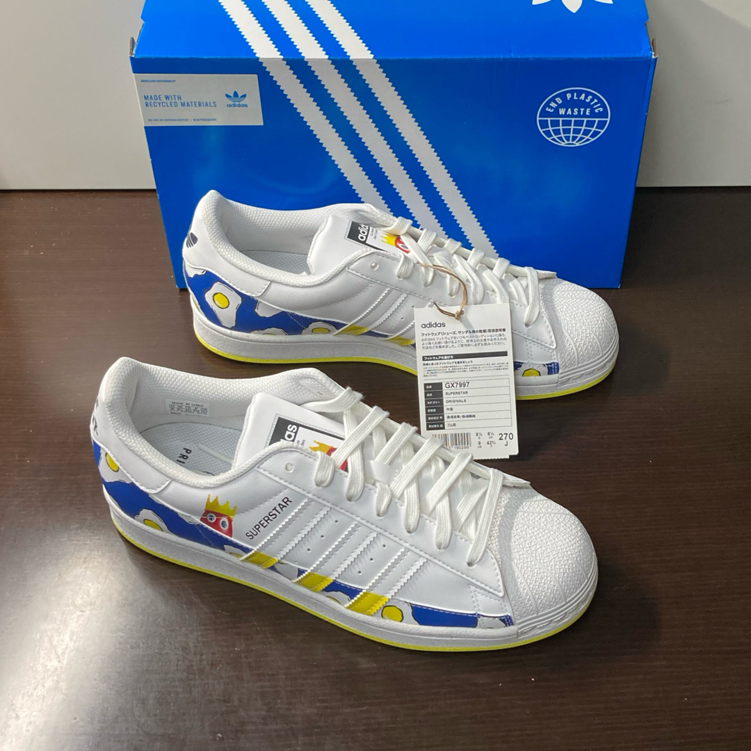 新品27cm】adidas×フィリップ•コルバート スーパースター 27.0 OFF www
