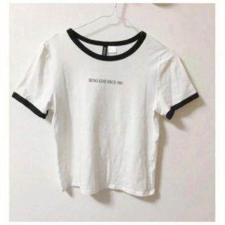 エイチアンドエム(H&M)のh&m リンガー　Tシャツ(Tシャツ(半袖/袖なし))