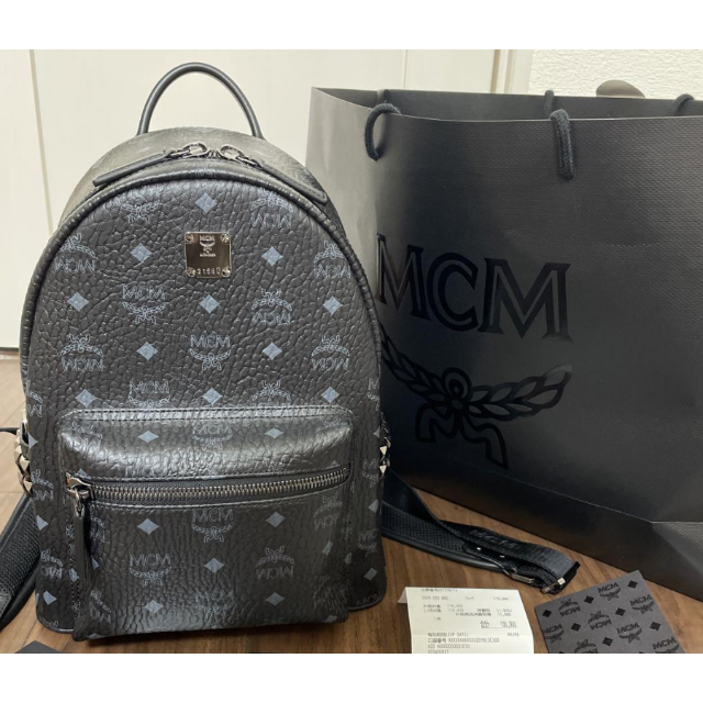 名作 MCM - MCM バックパック リュック 黒 ブラック S スモールサイズ ...