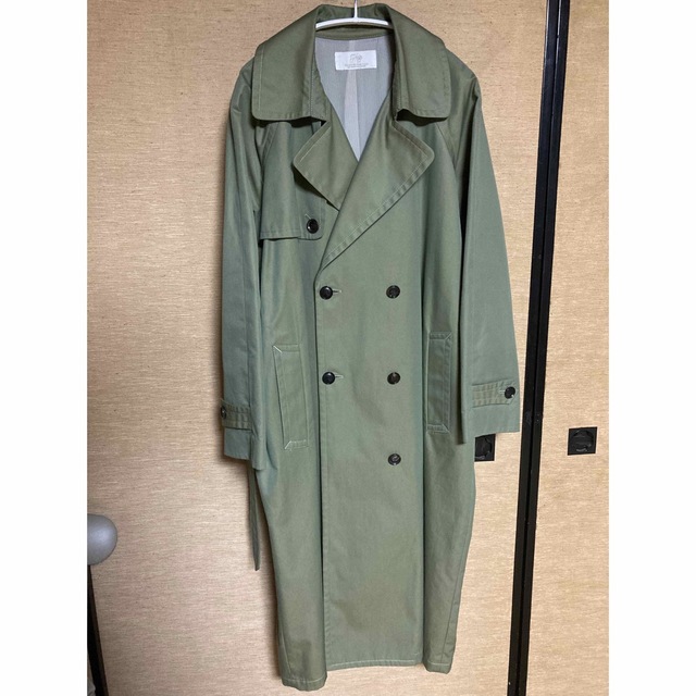 LIDNM WOOL CHECK TRENCH COAT Ｍサイズ 値下げ不可