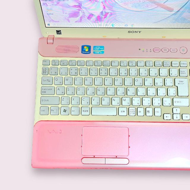 SONY(ソニー)のピンクVAIO❤️可愛いノートパソコン WEBカメラ 小型軽量✨設定済 スマホ/家電/カメラのPC/タブレット(ノートPC)の商品写真