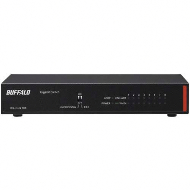 レイヤー2 スイッチングHUBBS-GU2108 8ポート2個