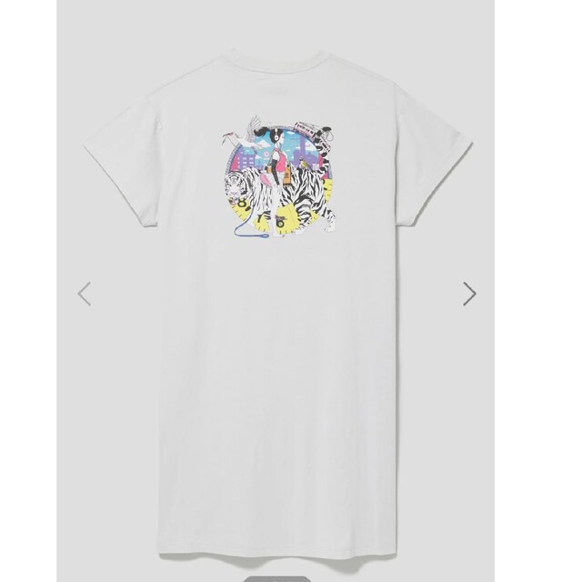 Design Tshirts Store graniph(グラニフ)のグラニフ　Graniph　Re:Re:(中村佑介)｜マキシTシャツワンピース レディースのワンピース(ロングワンピース/マキシワンピース)の商品写真