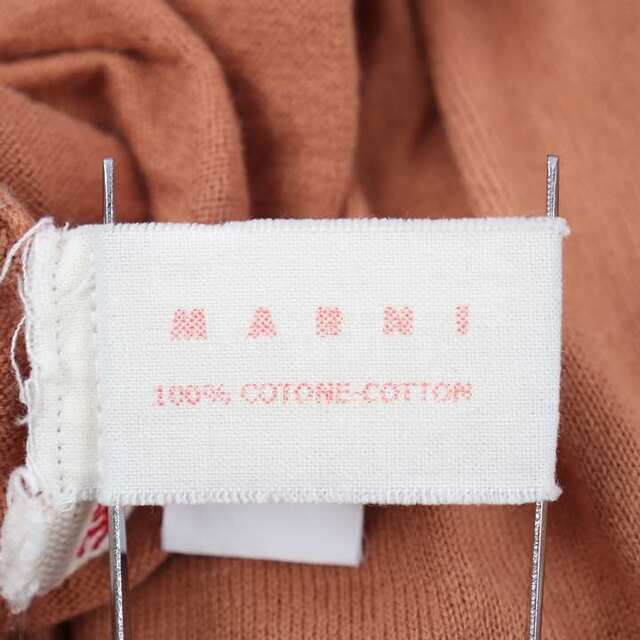 マルニ 長袖カーディガン ニットカーデ Vネック 無地 トップス イタリア製 レディース 38サイズ ブラウン MARNI