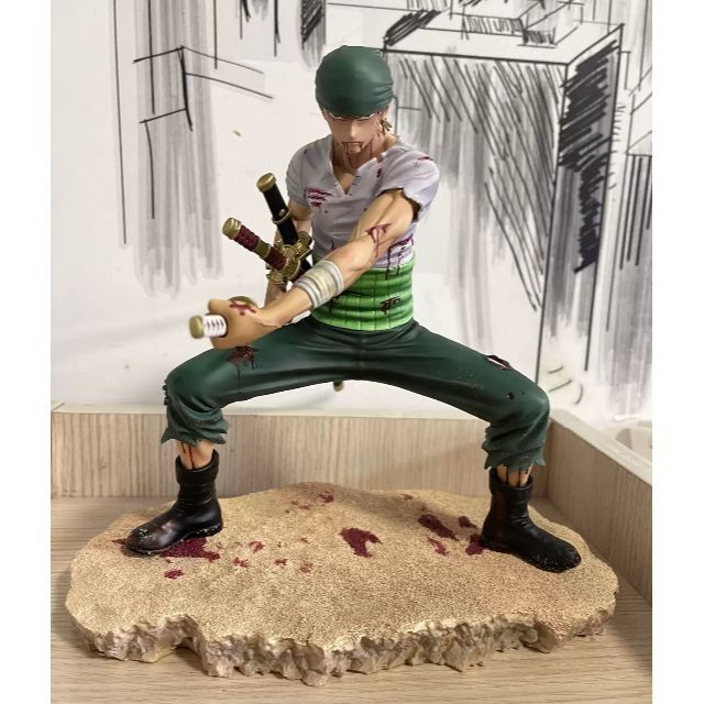 ワンピース 獅子歌歌 ロロノア・ゾロ ガレージキット 塗装済み完成品
