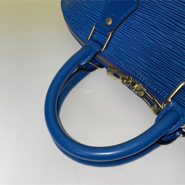 Louis Vuitton 美品青 エピ アルマ ブルー ハンドバッグ ヴィトン