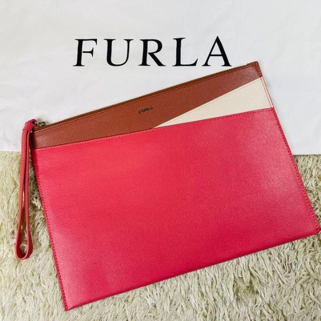 FURLAクラッチバッグ 赤リボン クラッチバッグ | lureconsultoria.com.br