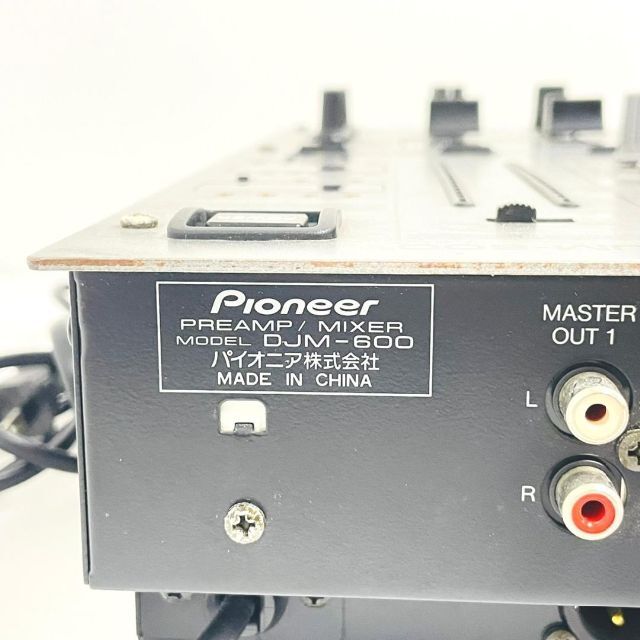 動作良品 Pioneer 4ch DJミキサー DJM-600 パイオニア 7