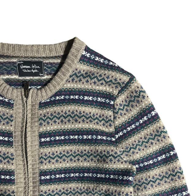 08AW NUMBER NINE portland期 zip up knit 3 ナンバーナイン ZIP ニット ジャケット ジップ カーディガン