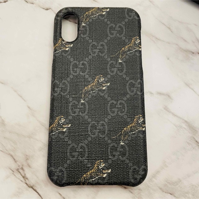 Gucci(グッチ)の【GUCCI】グッチ タイガー GGスプリーム iPhoneX/XSケース スマホ/家電/カメラのスマホアクセサリー(iPhoneケース)の商品写真