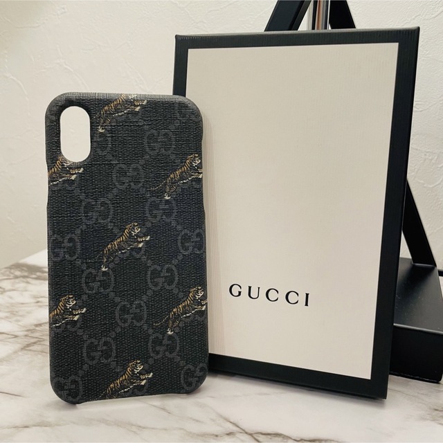 Gucci(グッチ)の【GUCCI】グッチ タイガー GGスプリーム iPhoneX/XSケース スマホ/家電/カメラのスマホアクセサリー(iPhoneケース)の商品写真