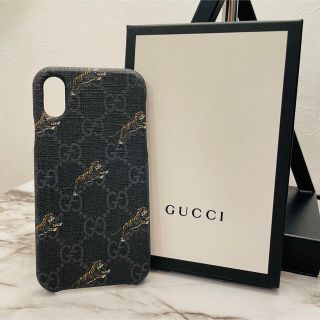 グッチ(Gucci)の【GUCCI】グッチ タイガー GGスプリーム iPhoneX/XSケース(iPhoneケース)