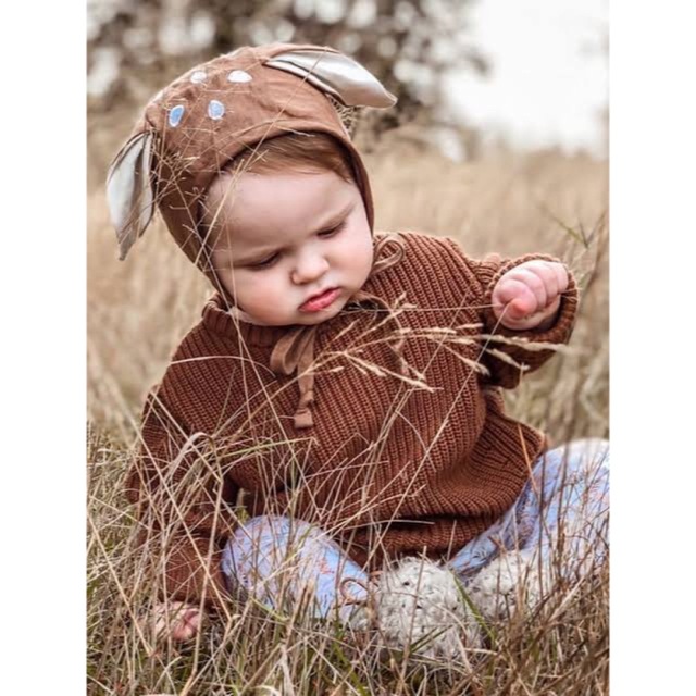 こども ビームス 【18-24m】briar baby Fawn ボンネットの通販 by bebe briar ボンネット 6-12m ベビー 帽子 サンハット