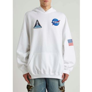 ラスト1【新品】バレンシアガ NASA コラボ オーバーサイズ パーカー 白