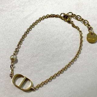 ChristianDior PETIT CD ブレスレット ロゴ パールの通販 by