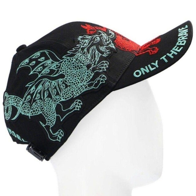 【02】DIESEL ディーゼル DRAGON HAT キャップ ドラゴン刺繍
