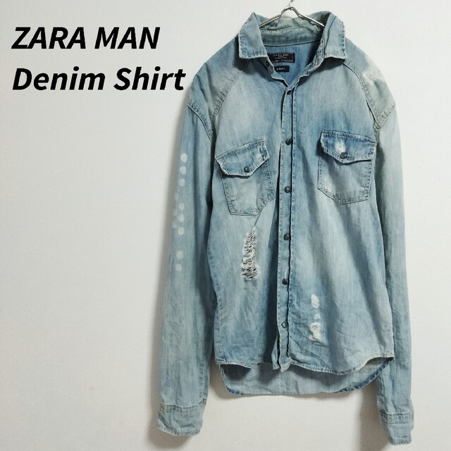 ZARA(ザラ)のZARA MAN　ザラ　 デニムジャケット　デニムシャツ メンズのトップス(シャツ)の商品写真