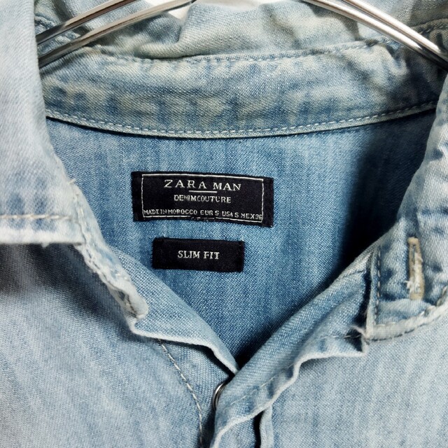 ZARA(ザラ)のZARA MAN　ザラ　 デニムジャケット　デニムシャツ メンズのトップス(シャツ)の商品写真