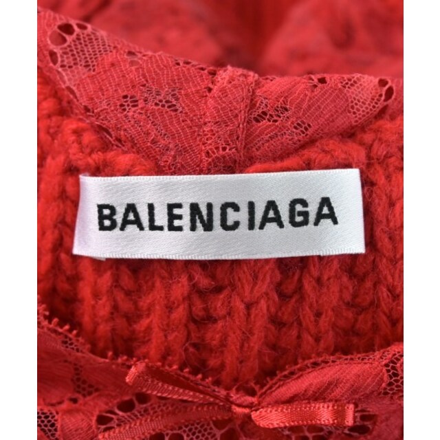 Balenciaga(バレンシアガ)のBALENCIAGA バレンシアガ ニット・セーター 34(XXS位) 赤 【古着】【中古】 レディースのトップス(ニット/セーター)の商品写真