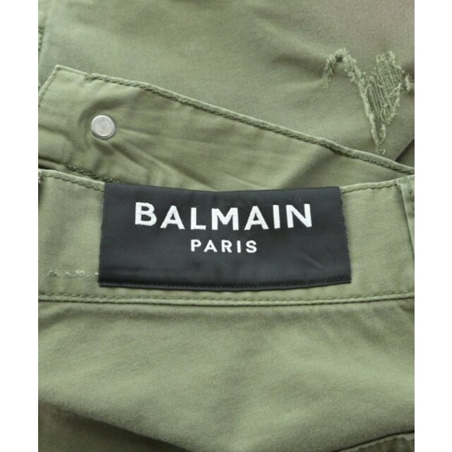 ボタン柄BALMAIN バルマン パンツ（その他） 30(M位) カーキ