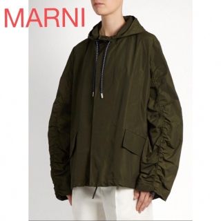 MARNI アームシャーリング　フーデッド　ジャケット　ブルゾン　ストリート