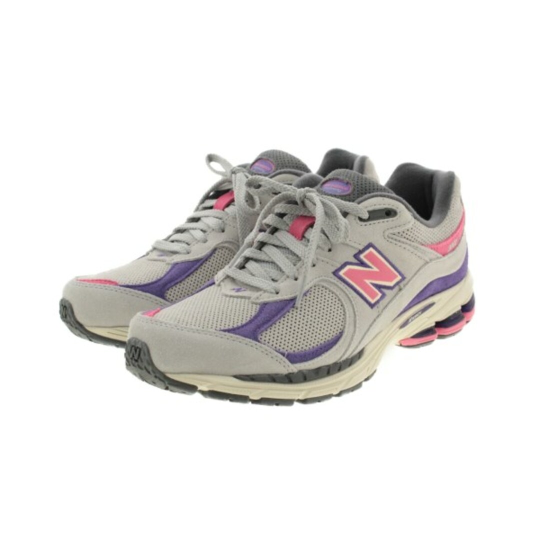 New Balance ニューバランス スニーカー 27cm グレーxピンクx紫 【古着】【中古】 | フリマアプリ ラクマ