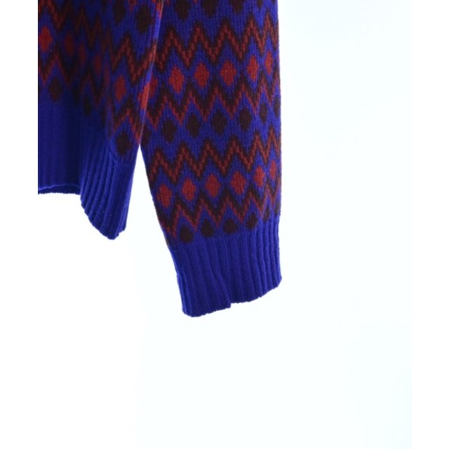 PRADA(プラダ)のPRADA プラダ ニット・セーター 42(XS位) 紫x赤x茶(総柄) 【古着】【中古】 メンズのトップス(ニット/セーター)の商品写真