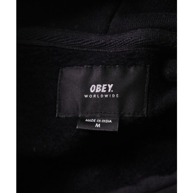 OBEY(オベイ)のOBEY オベイ パーカー M 黒 【古着】【中古】 メンズのトップス(パーカー)の商品写真